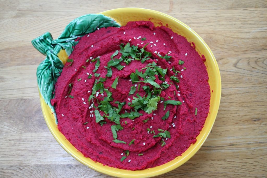 beetroot, hummus, houmous-936429.jpg